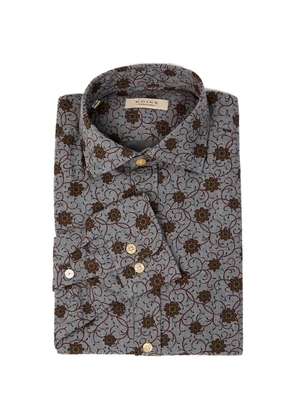 Koike Barcelona floral-print long-sleeve shirt - Grey
