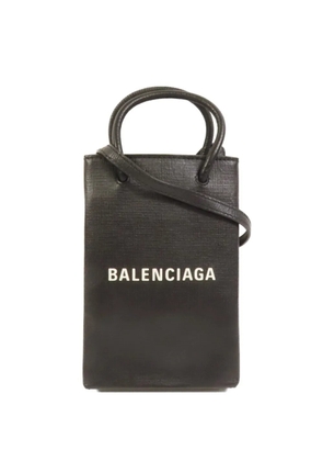 Balenciaga Pre-Owned logo-print crossbody bag - Black