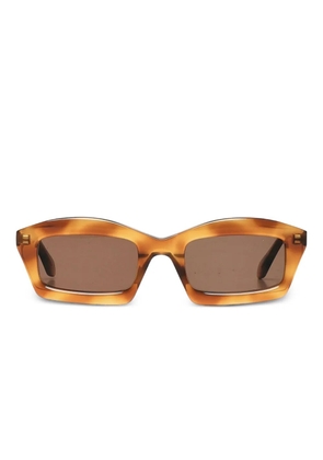 Alaia Eyewear rectangle-frame sunglasses - Brown