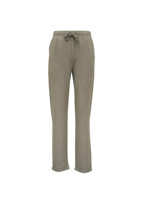 FAHERTY linen drawstring trousers - Green