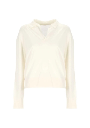 OLIVER LATTUGHI polo-collar T-shirt - White