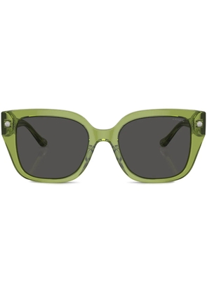 Coach logo-print square-frame sunglasses - Green