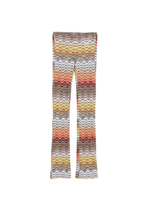Missoni zigzag-knit trousers - Yellow