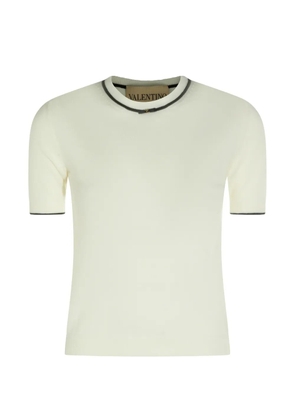 Valentino Garavani bow-detail knitted top - Neutrals