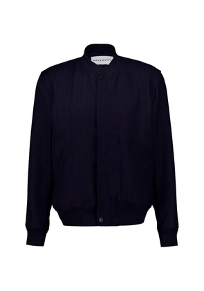 Givenchy pinstriped bomber jacket - Blue