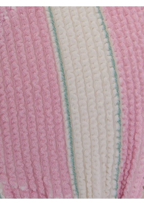 MC2 Saint Barth striped crinkle bikini top - Pink