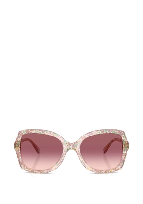 Coach floral-print butterfly-frame sunglasses - Pink