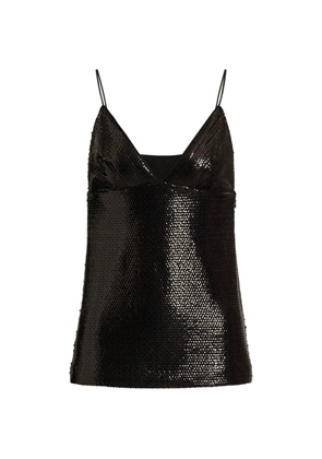 Alberta Ferretti sequin-embellished top - Black