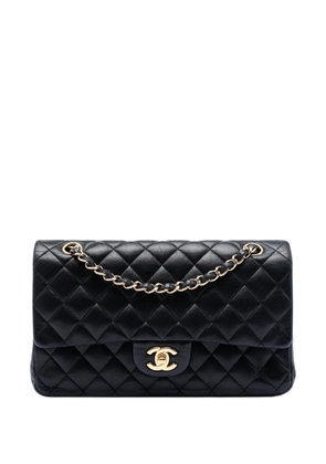 CHANEL Pre-Owned 2009-2010 Medium Classic Lambskin Double Flap shoulder bag - Black