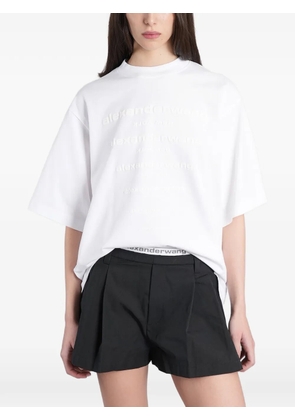 Alexander Wang embossed logo-print T-shirt - White