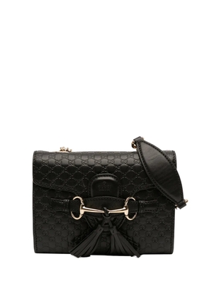 Gucci Pre-Owned 2016-2026 Mini Microguccissima Emily crossbody bag - Black