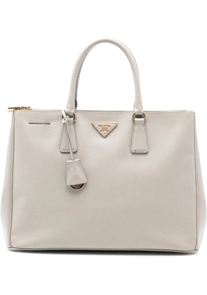 Prada Pre-Owned 2013-2025 Large Saffiano Lux Galleria Double Zip tote bag - Grey