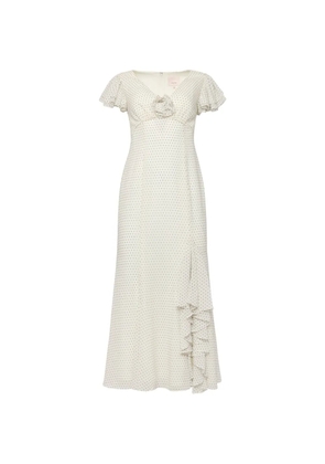 Cinq A Sept Talia ruffled-trim dress - White