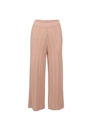 Baobab pointelle-knit wide-leg trousers - Neutrals