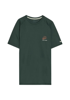 Nike logo-print raglan-sleeve T-shirt - Green