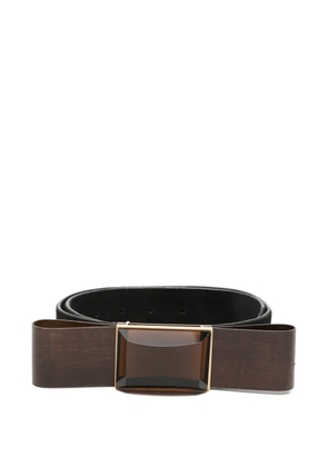 Gianfranco Ferré Pre-Owned 2000 bow-detail buckle belt - Black