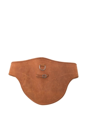 Gianfranco Ferré Pre-Owned 2006 multi-buckle corset belt - Brown
