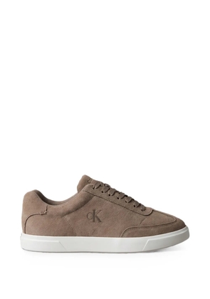 Calvin Klein logo-print sneakers - Brown