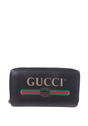 Gucci Pre-Owned GG logo-print wallet - Black