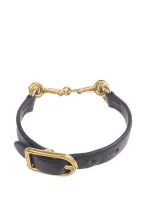 Hermès Pre-Owned Mors leather bracelet - Gold