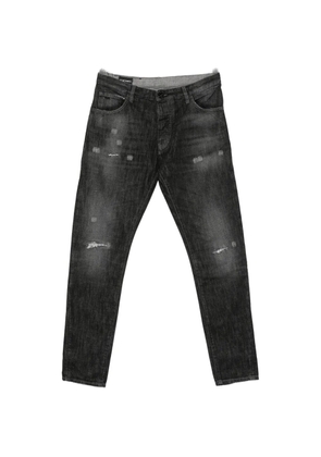 Emporio Armani distressed-effect jeans - Black