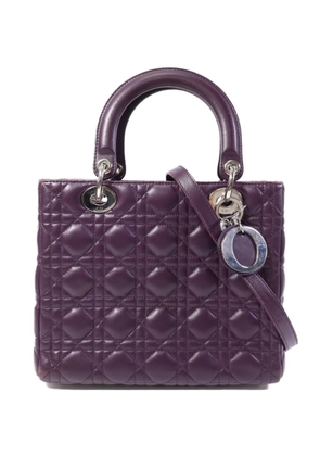 Christian Dior Pre-Owned Lady Dior quilted shoulder bag - Purple