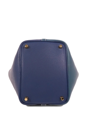 Hermès Pre-Owned 2019 Taurillon Clemence Picotin PM tote bag - Blue
