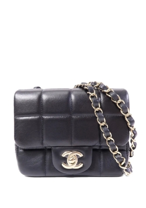CHANEL Pre-Owned mini Flap Chocolate Bar CC turn-lock shoulder bag - Black