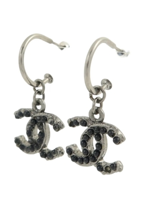 CHANEL Pre-Owned CC drop earrings - Silver