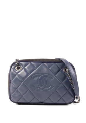 CHANEL Pre-Owned CC chain-strap quilted calfskin shoulder bag - Blue