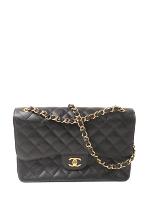 CHANEL Pre-Owned large Classic CC-logo turn-lock shoulder bag - Black