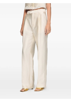 SANDRO satin trousers - Neutrals