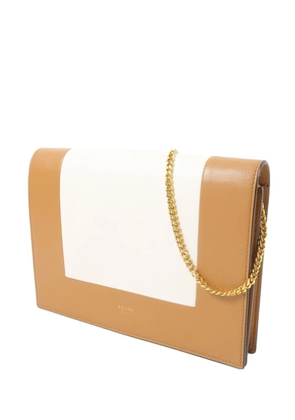Celine Pre-Owned Frame leather clucth bag - Neutrals