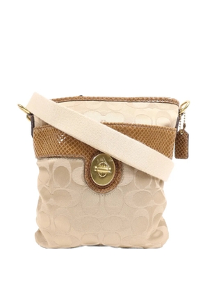 Coach Vintage monogram turn-lock shoulder bag - Neutrals