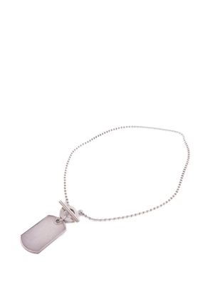 Gucci Pre-Owned dog-tag necklace - Silver