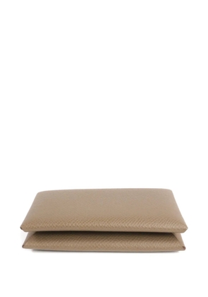 Hermès Pre-Owned Calvi leather card holder - Grey