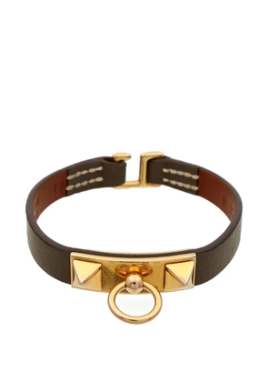 Hermès Pre-Owned Rivale leather bracelet - Gold