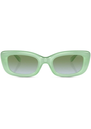 Coach rectangle-frame sunglasses - Green