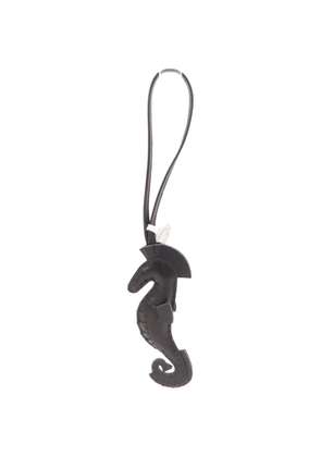 Hermès Pre-Owned 2023 Agneau Milo seahorse charm - Black