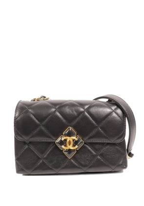 CHANEL Pre-Owned CC diamond-quilted shoulder bag - Black