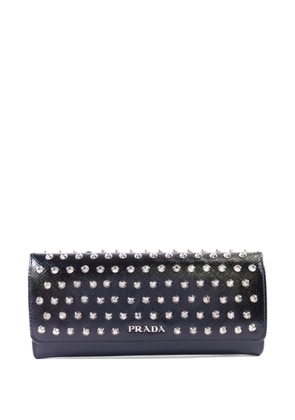 Prada Pre-Owned Studded Saffiano wallet - Black