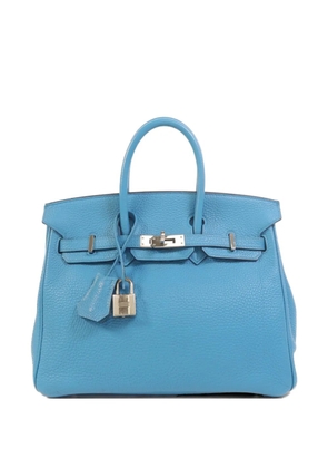 Hermès Pre-Owned Birkin 25 Togo leather tote bag - Blue