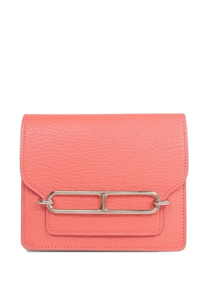 Hermès Pre-Owned Roulis Slim goatskin wallet - Red