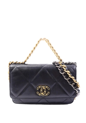 CHANEL Pre-Owned Chanel 19 wallet-on-chain shoulder bag - Black