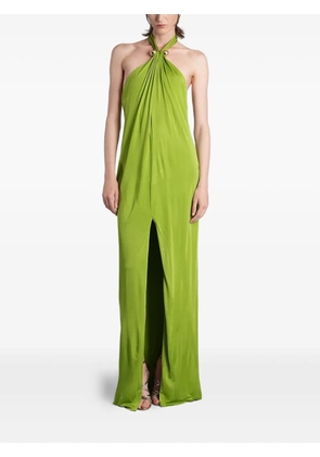 Retrofete Becs bead-embellished halterneck long dress - Green