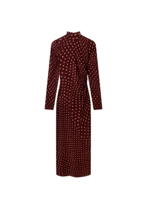 Stella McCartney polka-dot ruched maxi dress - Red