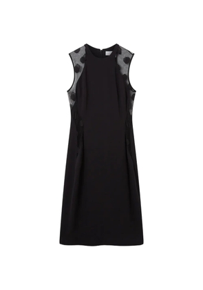Stella McCartney polka-dot mesh-panel mini dress - Black