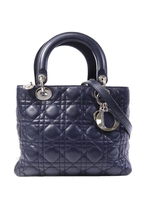Christian Dior Pre-Owned Lady Dior Cannage tote bag - Blue