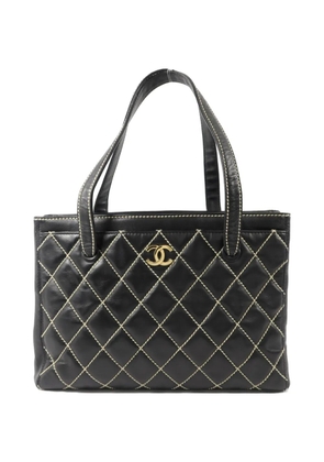 CHANEL Pre-Owned CC diamond-quilted tote bag - Black