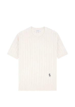 Sporty & Rich SRC cable-knit sweater - White